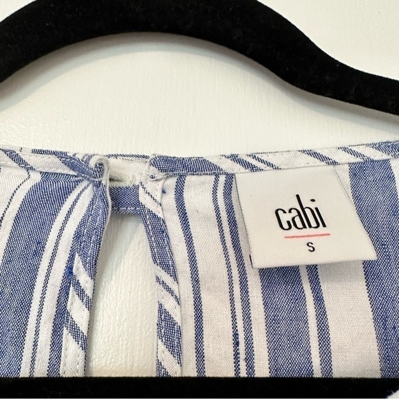 CAbi Wing Striped Linen Top - Picture 4 of 7